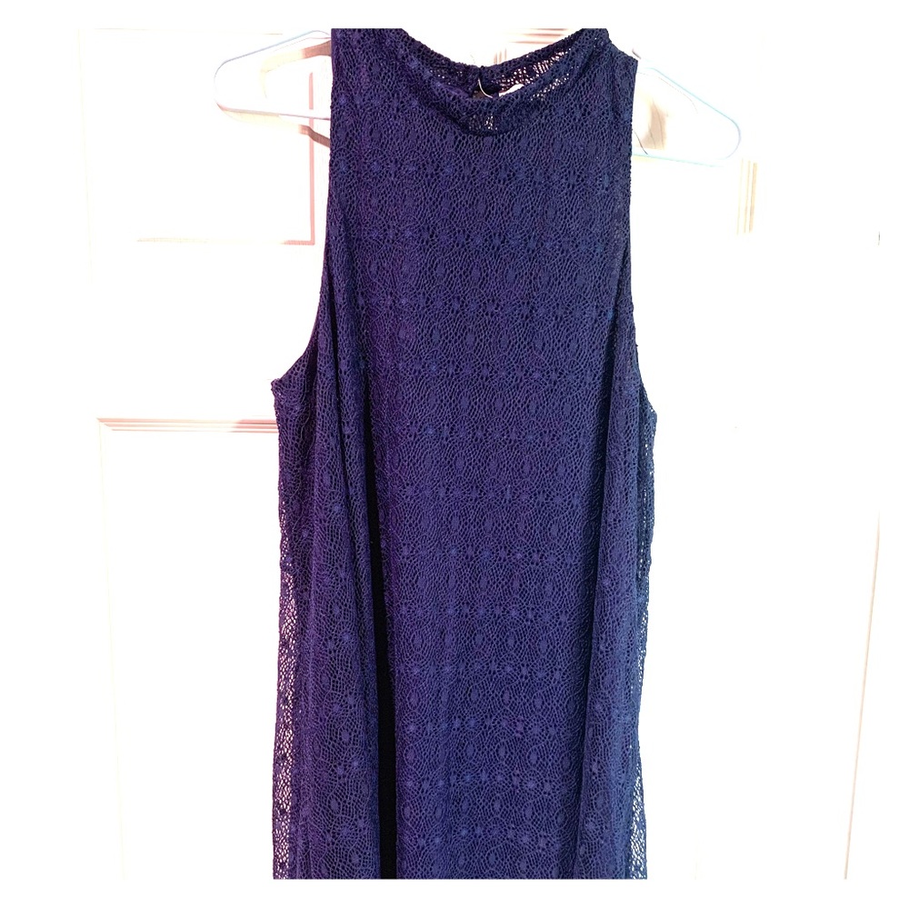 Francesca’s Mock Neck Lace Dress